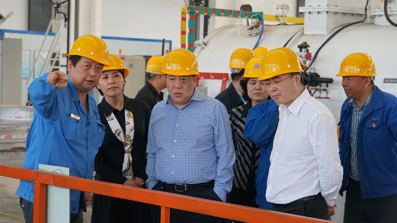 集團(tuán)領(lǐng)導(dǎo)到標(biāo)準(zhǔn)熱處理、電器開關(guān)調(diào)研